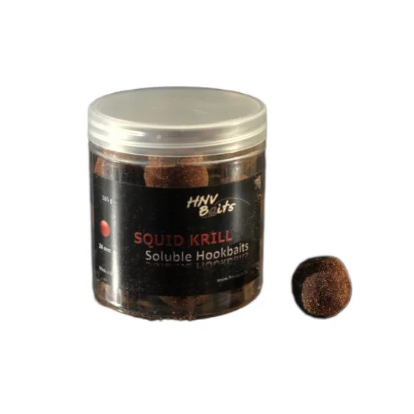 HNV Baits Squid Krill Soluble Hookbaits 24mm Esca Solubile da Amo 165gr