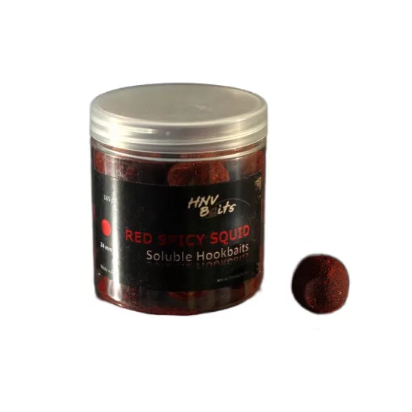 HNV Baits Red Spicy Squid Soluble Hookbaits 24mm Esca Solubile da Amo 165gr