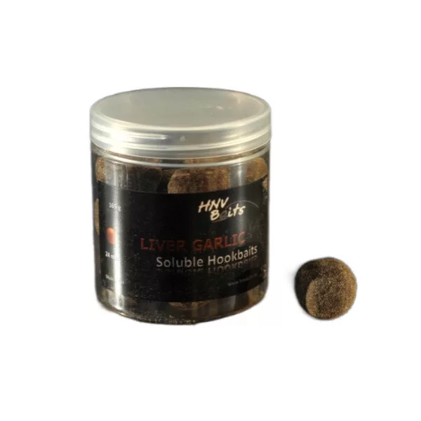 HNV Baits Liver Garlic Soluble Hookbaits 24mm Esca Solubile da Amo 165gr