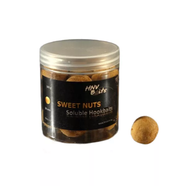 HNV Baits Sweet Nuts Soluble Hookbaits 24mm Esca Solubile da Amo 165gr