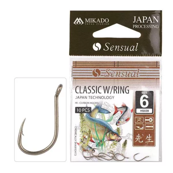 Mikado Sensual Classic 4 Ami da carpa con occhiello e ardiglione 10pz