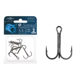   Mikado Sensual Amo Triplo 1 con occhiello e ardiglione per pesci predatori 7pz