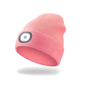   Cappello a maglia EnergoTeam con lampada LED ricaricabile Rosa