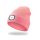 Cappello a maglia EnergoTeam con lampada LED ricaricabile Rosa