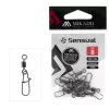Mikado Fastlock 14 Girella con Moschettone Nickel Nero 10pz