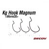 Decoy Worm26 Kg Hook Magnum 6/0 Ns Nero Amo Offset con Ardiglione e Occhiello 4 pz