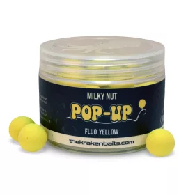   The Kraken Baits Milky Nut Fluo Yellow Kókusz-Tej 12mm Pop Up 50gr