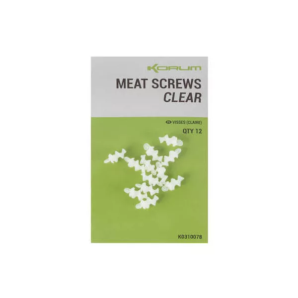 Korum Meat Screws (clear) Viti per esche
