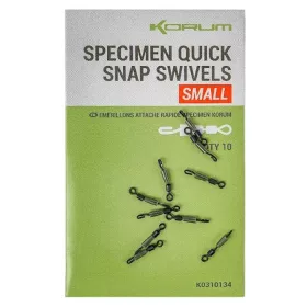 Korum Specimen Quick Snap Swivels Small Girella