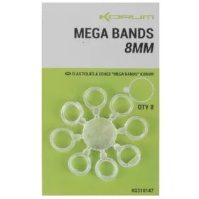 Korum Mega Bands 8mm Anelli per esca 8pz