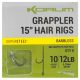 Korum Grappler Hair Rigs 38cm 10 Amo Monofilo Pre-legato Senza Ardiglione con Occhiello