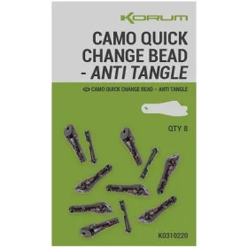 Korum Camo Quick Change Bead Anti Tangle Connettore Rapido
