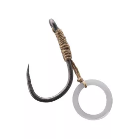   Korum Banded Hook Hairs 10 Amo da Boiles Senza Ardiglione, con Occhiello e Anello per Pellet 5pz