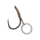 Korum Banded Hook Hairs 10 Amo da Boiles Senza Ardiglione, con Occhiello e Anello per Pellet 5pz
