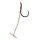 Korum Quickstop Hook Hairs 10 Occhielli, Ami monofilo senza ardiglione pre-legati 4pz