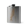 Korum Classic Hip Flask Barbel Fiaschetta in Acciaio Inossidabile 2dl