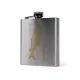 Korum Classic Hip Flask Barbel Fiaschetta in Acciaio Inossidabile 2dl