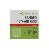 Korum Banded Hair Rigs 8 Ami Pre-legati Monofilamento con Ardiglione e Occhiello 8pz