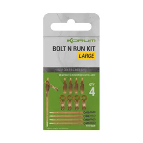 Korum Smokescreen Bolt N Run Kit Large Kit per Terminale 4pz