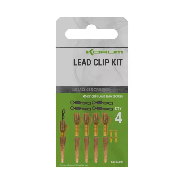 Korum Smokescreen Lead Clip Kit 4pz