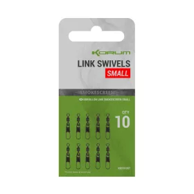   Korum Smokescreen Link Swivels Small Girella con attacco rapido 10pz