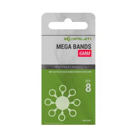 Korum Smokescreen Mega Bands 6mm Elastici per pellet 8pz