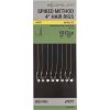 Korum Spiked Method Hair Rig 10 Füles, Szakáll Nélküli Előkötött Horog 8db