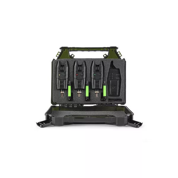 Korum Kbi-r 3-rod Alarm Presentation Set segnalatore di abboccata elettrico