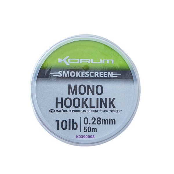 Korum Smokescreen Mono Hooklink 0,28mm Filo terminale monofilamento 50m