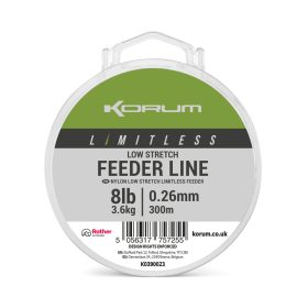 Korum Limitless Feeder Line Filo Madre Monofilo 0,26mm 300m