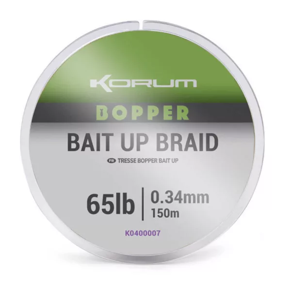 Korum Bopper Bait Up Braid 0,34mm Filo principale trecciato 150m