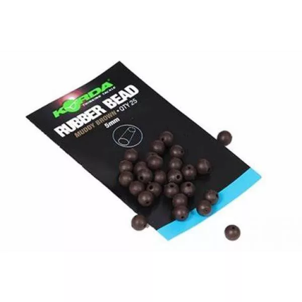 Korda 5mm Bead Brown - perlina in gomma