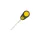 Korda Braided Hair Needle 7 cm (giallo) - ago per innesco