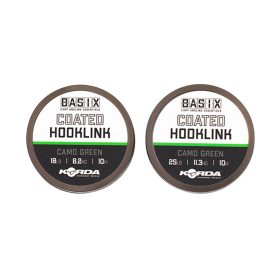   Korda Basix Coated Hooklink Trecciato rivestito per terminali 25lb 10m