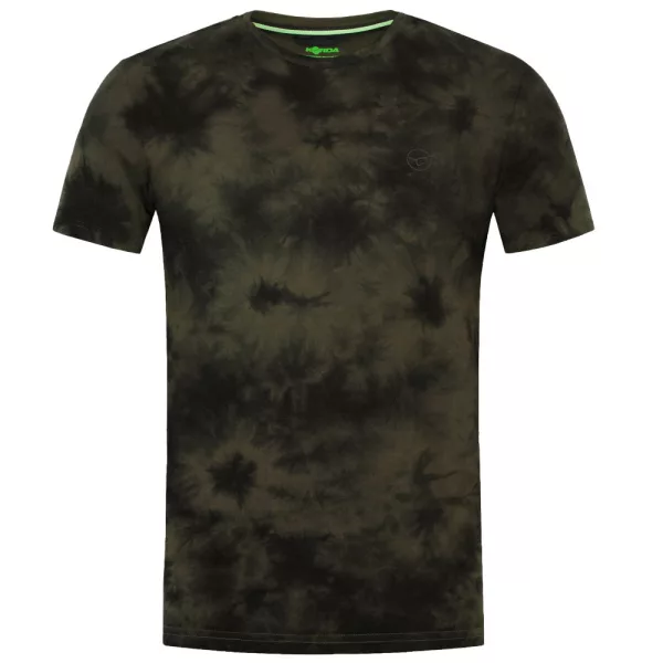 T-shirt Korda Tie Dye Verde Oliva Scuro S