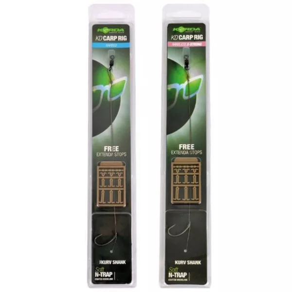 Korda N-Trap KD Rig Size 8 Kurv B 15lb - terminale da carpfishing pre-legato