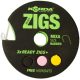 Korda Ready Zigs 12 (360cm) size 10 - terminale ZIG pre-legato per carpe
