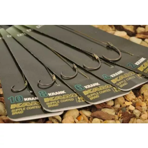 Korda Krank ready rig barbed size 10 - terminale con amo per carpe pre-legato