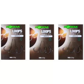   Korda Loop Rigs Taglia 4 Krank Barbless 18lb - terminale pre-legato per carpa