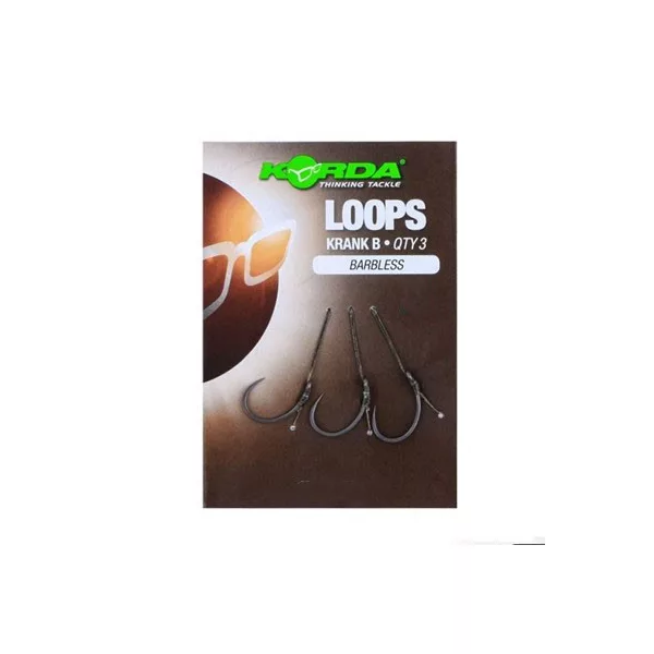 Korda Loop Rigs Taglia 4B DF Wide Gape 18lb - terminale pre-legato per carpa