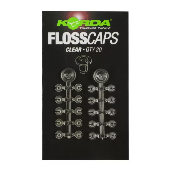Korda Floss Caps Clear - stopper per boilies