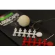 Korda Floss Caps Bianco/Rosso - stopper per boilies