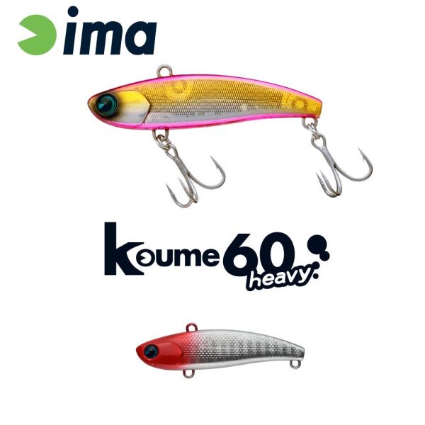 Ima Koume Vibration 60 Heavy 6cm 17gr 101 Red Head Wobbler