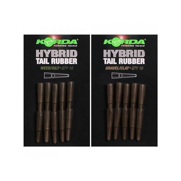 Korda Hybrid Tail Rubber Weed/Silt - cono in gomma per lead clip