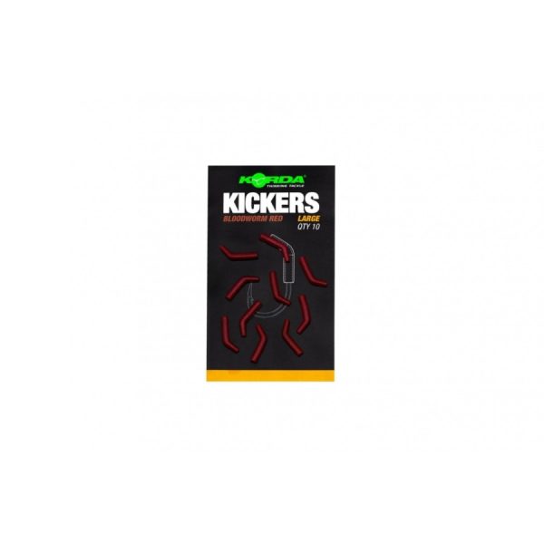 KORDA KICKERS LARGE BLOODWORM RED allineatore d'amo 10pz/confezione