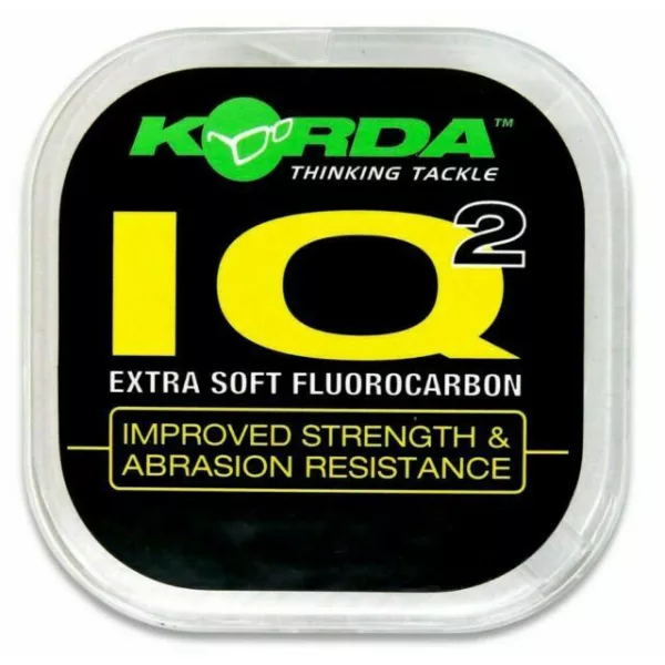 Korda IQ Extra Soft Fluorocarbon Hooklink 12lb - terminale fluorocarbon per amo da carpa