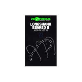   Korda Longshank Beaked 6 Anelli, Amo da Carpfishing Senza Ardiglione 10pz