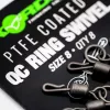 Korda PTFE QC Ring Swivel Size 8 Girella con sgancio rapido 8pz