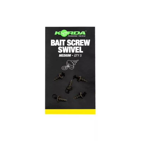 Korda Micro Ring Swivel Bait Screw Medium (5pz)