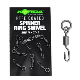 Korda PTFE Spinner Ring Swivel XX 11 Girella 8pz